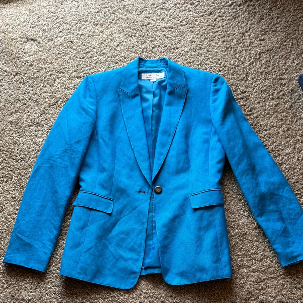 Tahari Vibrant Blue Blazer - Size 4